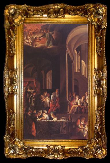 framed  Carlo Saraceni The Birth of the Virgin (mk05), ta009-2